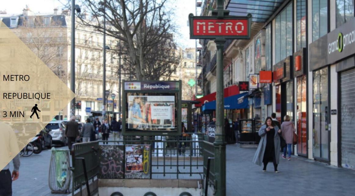Appartement Contemporain Republique - Temple Paris Dış mekan fotoğraf